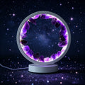 Natural Amethyst & Rose Quartz Lamp - Handmade Raw Crystal Night Light for Healing Energy (Wholesale)
