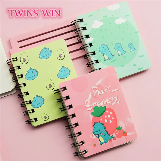 School Office Planner Stationery Promotional Gifts Cartoon Small Cute Spiral Lined Notebook 2340