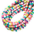 Wholesale of 4 * 7mm Flat Abacus Beads Polymer Adhesive Beads DIY Mobile Phone Chains Necklaces Earrings Loose Beads