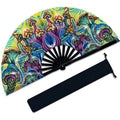 Premium Quality Durable Handmade 11 Inch Plastic Love Easy to Take Around Foldable Hand Held Fan Custom
