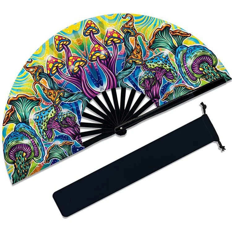 Premium Quality Durable Handmade 11 Inch Plastic Love Easy to Take Around Foldable Hand Held Fan Custom