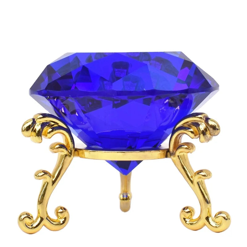 WZ Factory Supply K9 Crystal Glass Diamond Paperweight Custom Mono Crystal Diamond with Islamic Wedding Gifts