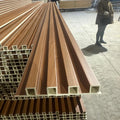 SONSILL Wpc Wall Cladding Panels Wood Plastic Composite Wall Cladding 3D WPC Wall Panels Louver Decorative
