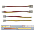 COB Connector 3PIN 8mm 10mm Non-waterproof Free Welding Fast Connector CCT Dual Color RGB IC Addressable COB LED Strip Connector