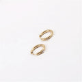New Tarnish Free & Waterproof Dainty Zirconia Hoop Earrings Stainless Steel Earrings