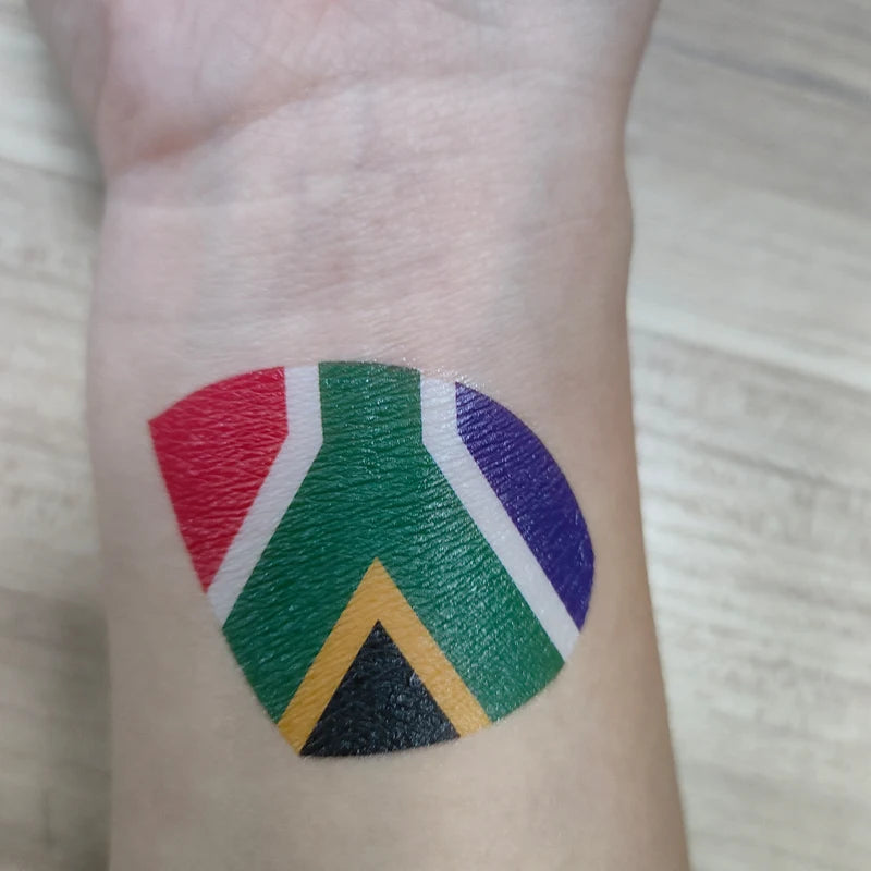 Custom Design Waterproof Disposable Temporary Flag Tattoos Football Game Fans Arm Body Stickers-Water Transfer Paper PET CE