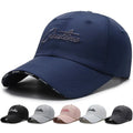 Custom LOGO 3D Embroidery Waterproof Breathable Sandwich Brim Baseball Cap Sports Hat for Men Women