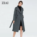 Hot Selling Padded Coat Oversize Waterproof Womens Long Black Quilted Coat