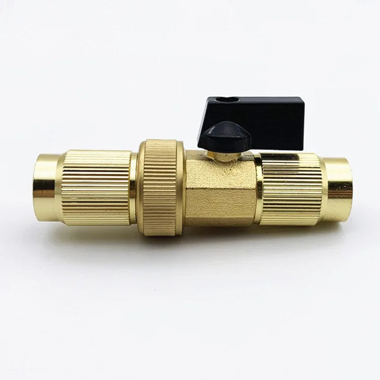 Garden Telescopic Brass Y-shaped Hose Diverter Ball Valve for Water Pipes