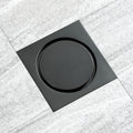 Gun Grey Bathroom Shower Drainer Deodorize Filter Floor Drain 4 Inch