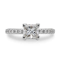SGARIT Personalized Jewelry IGI Certified 14K White Gold VS D 2CT Princess Cut Lab Grown Diamond Ladies Wedding Ring