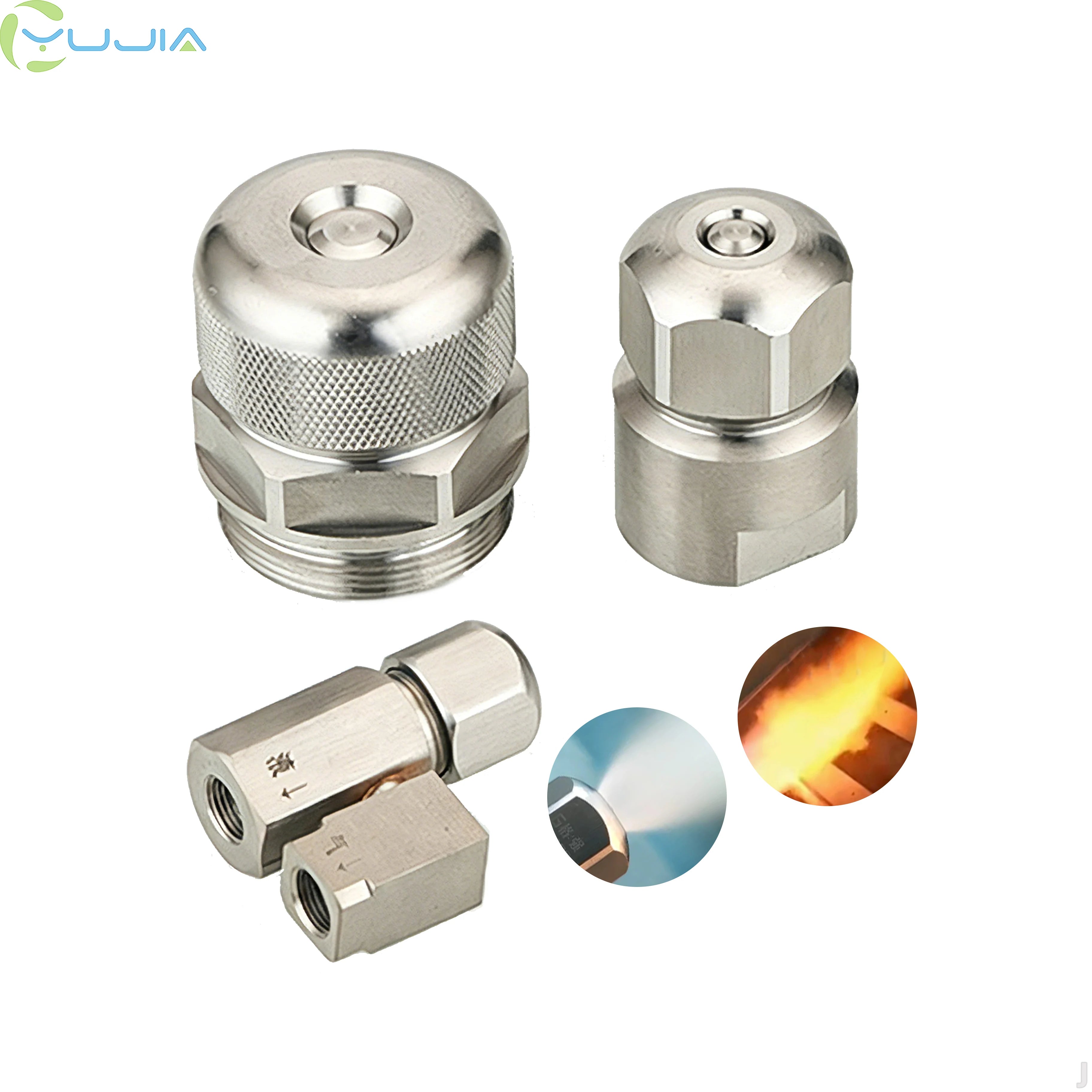 1/8" 1/4" Stainless Steel High Flow Methanol Fuel Nozzle Flame BurnerBurner Spare Parts