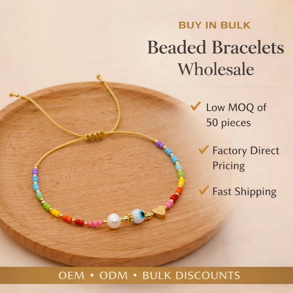 Go2boho Evil Eye Gold Plated Charm Pearl Bracelet Women Pulsera Jewelry Handmade String Boho Colorful Miyuki Beads Bracelets