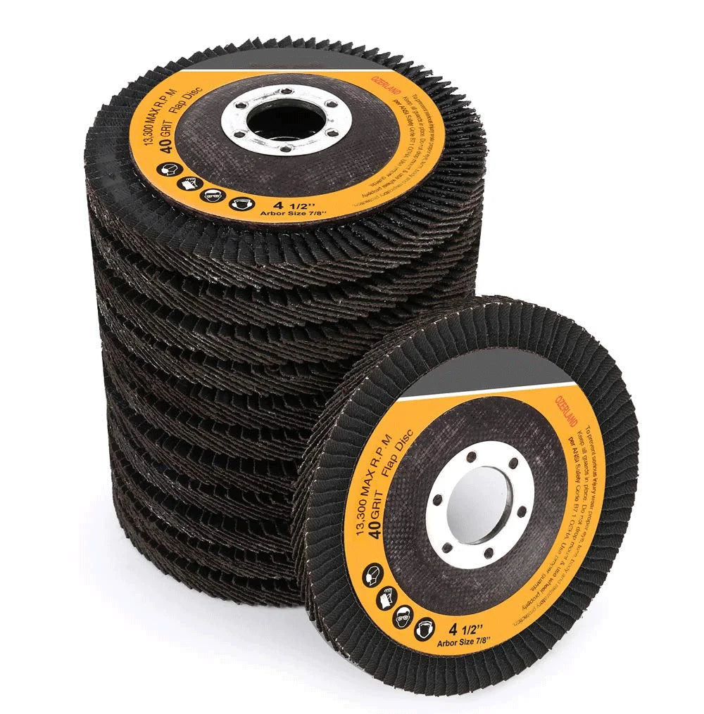 115mm*16mm Aluminum Oxide Coated Flexible Abrasive Flap Disc for Aluminum Copper Stainless Steel