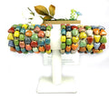 Multiplehot Shapes Jewelry Sale Gemstone Crystal Handmade Bulk Ceramic Bracelet for Gifts