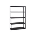 Adjustable Stainless Steel Shelf Frame 4-5 Layer Storage Rack with Black Finish