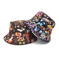 Colorful Mushroom Pattern Fisherman Hats Best Sale 60s Hippie Reversible Mushroom Bucket Hat