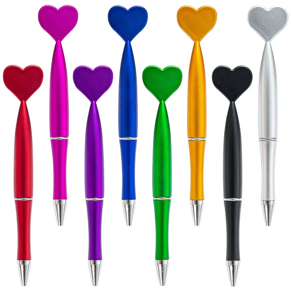Hot Selling Custom Logo Love Ballpoint Pen Wholesale Plastic Promotional Advertising Pen for Wedding Guests