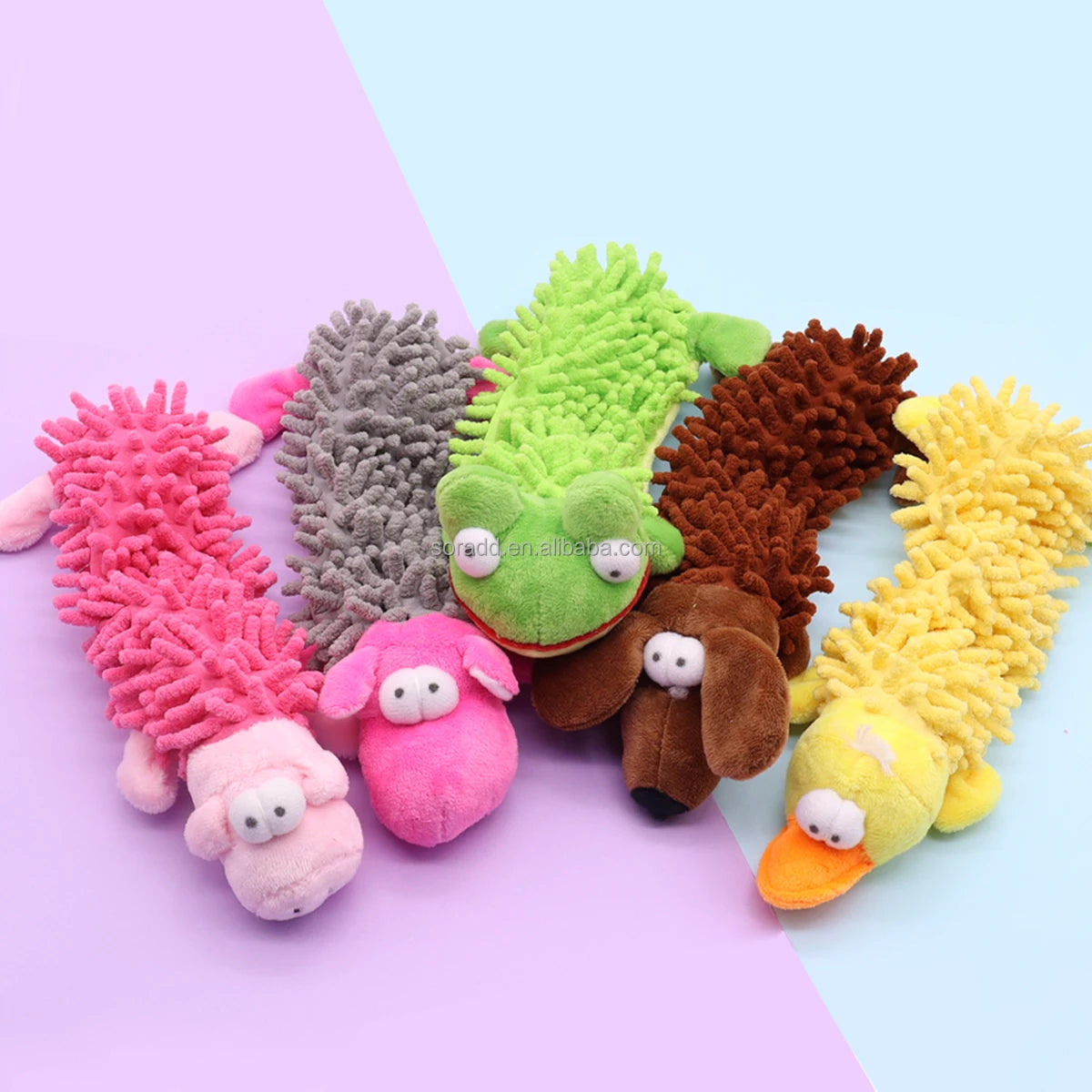 2025 Factory Direct Supply Pet Dog Squeaky Toy for Small Medium Large Dog Chewing Plush Toy Simulation Wild Duck Interactive Toy