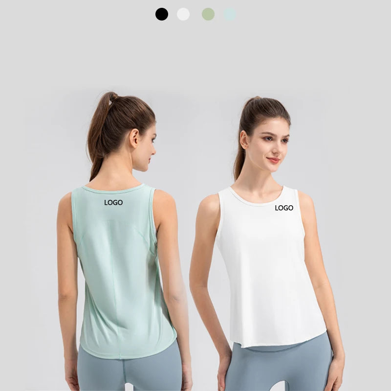 Women's Round Neck Lightweight Seamless Breathable Yoga Top for Gym Fitness Running-Spandex/Nylon Material