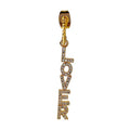 18K Gold Plated Brass Jewelry Highquality Design Zircon Letters Single Stud  INS Accessories Earrings E211347