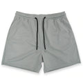 Wholesale Sporty Solid Embroidered Mens Bodybuilding Mesh Shorts 100% Polyester Custom 5 Inch Inseam