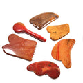 Diy Home Use Natural Spiky Mookaite Jasper Polished New Shape Facial Gua Sha Board for Body Healthy