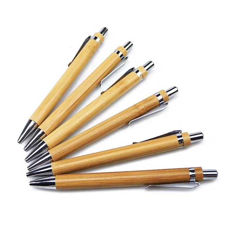 2022 Cheap Eco Friendly Wood Bamboo Pen Custom Pen with logo Ball Pen