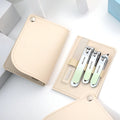 Portable Stainless Steel 4 PCS Manicure & Pedicure Set Nail Clipper Nail Grooming Kit for Women & Men