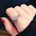 Luxury Diamond Magic Dancing Rings Latest Designs 925 Sterling Silver Plated Rotating Gemstone Wedding Rings for Girls