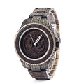Norse Amulet Design Adjustable Band Length Japanese Movement Wooden Watch Viking Runes Viking Watch