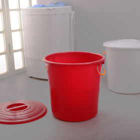 Wholesale Price Eco Friendly Professional Durable Cheap White Recycled Plastic Bucket Red Bucket 50l Solid Bucket With Lid