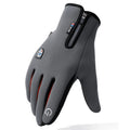 Custom Zipper Waterproof Man Bike Riding Thermal Warm Sports Gloves Winter