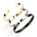 Stainless Seel Open Bracelet Christmas Silver Inspirational Lettering English Letters Fashion Bracelet