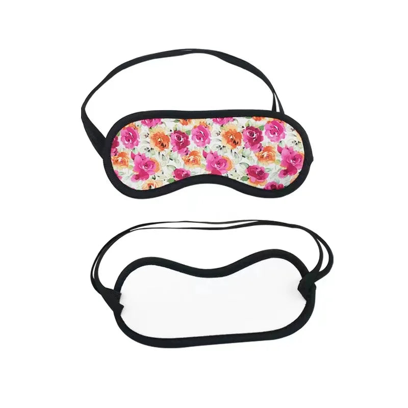 Sublimation Sleep Cover Neoprene Adjustable Band Eye Mask Is Suitable for Sleep Travel Office Naps Weighted Sleeping Eye Mask