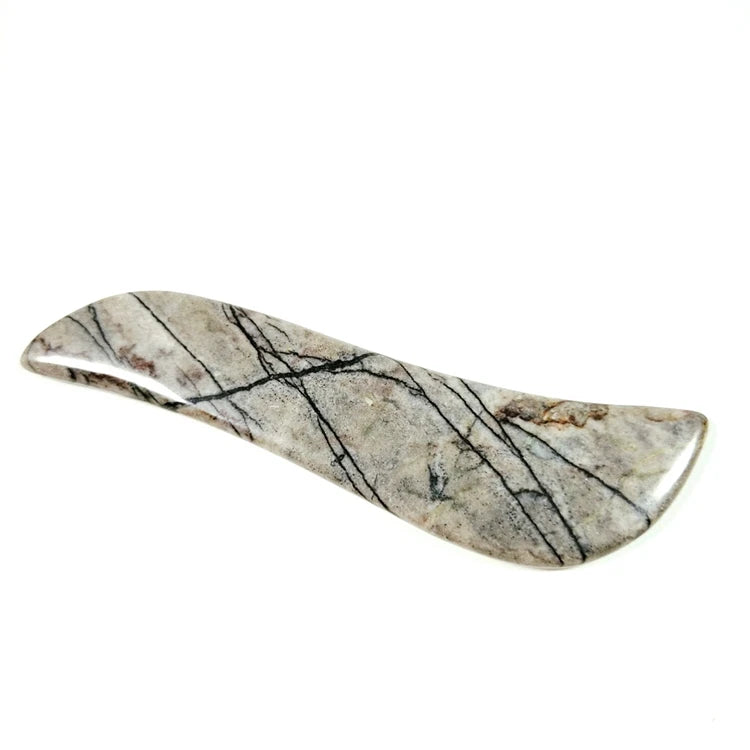 2026 Wholesale Natural Stone Heart Shape Guasha Facial Tool Pink Picasso Jasper Jade Gua Sha for Scrapers Face Massage