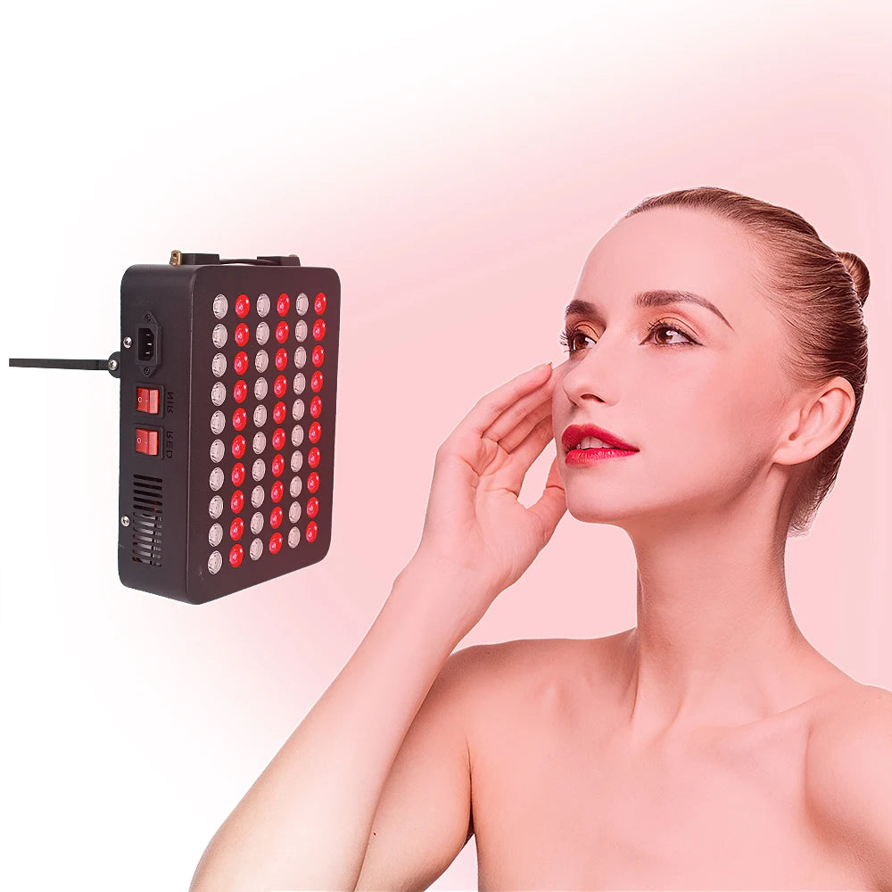 300W Handheld LED Therapy Panel 660nm 850nm Near Infrared Light for Face Red Light Therapy