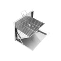 2022 New Wall-mounted Smoked Stainless Steel Charcoal Grill Outdoor Folding Portable Barbecue Grill Charcoal BBQ Grill