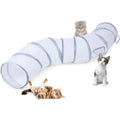Collapsible Cat Play Tunnel Interactive Toy Maze Cat House with 1 Play Ball for Cats