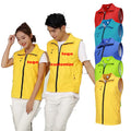 Wholesale Advertising Utility Vest Waistcoats Volunteer Vest Custom Logo Volunteer Work Vest