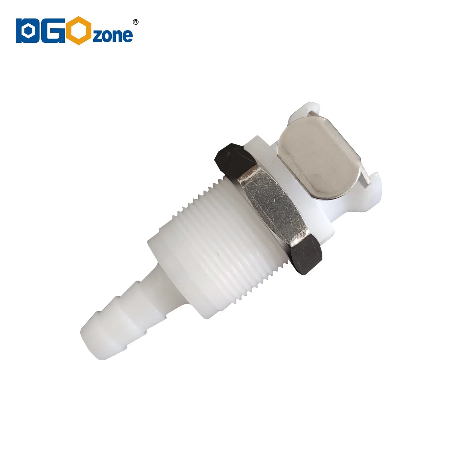 MLC0104PI 1/4 Hose Barb Non-Valved Panel Mount Coupling Insert Quick Disconnect Plastic Connectors
