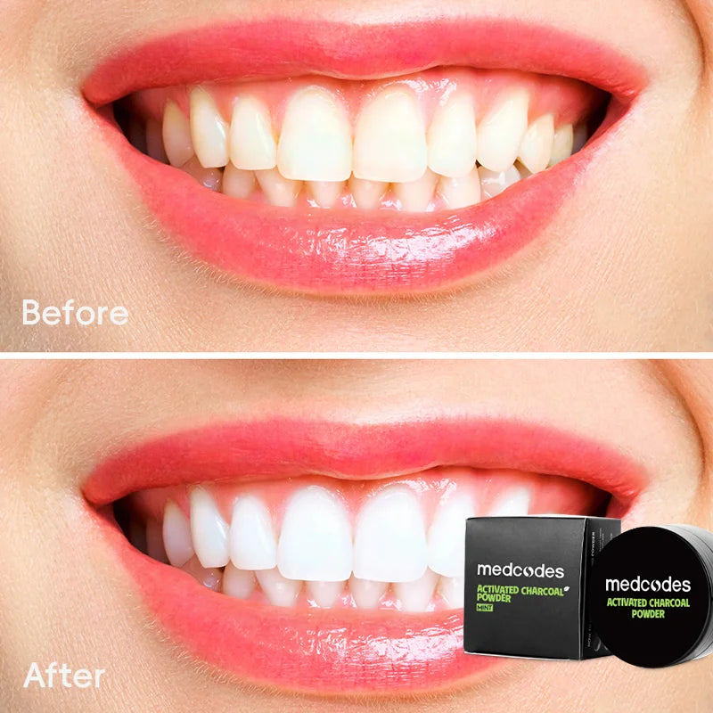 Food Grade Hot Selling Private Label Natural Mint Active Black Charcoal Tooth Teeth Whitening Powder