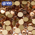 VDD 010 Lt.Peach High Quality Glass Rhinestones Crystal Glod Back Flatback Strass Stones Nail Art DIY Crafts Decorations
