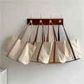 New Design Casual Girl Fashion Shoulder Bag Large Capacity Shopping Tote Canvas Bags Totebags