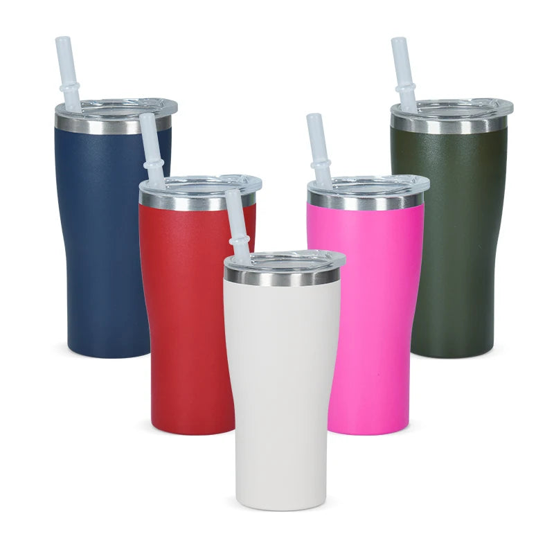 Customize Logo 5OZ Coffee Mugs Double Wall Waist-Shaped Cup  Travel Mugs Suit for Camping