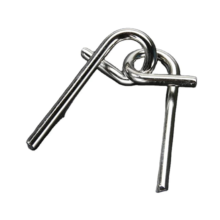 8PCS/Set Materials Metal Montessori Puzzle Wire IQ Mind Brain Teaser Puzzles for Children Adults Anti-Stress Reliever Toys