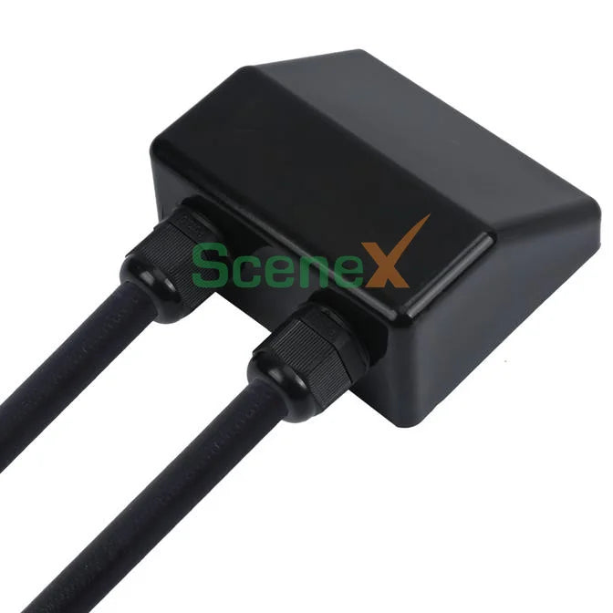 ABS Roof Waterproof UV Resistant Solar Panels Double Holes Entry Box Cable Gland RV Solar Mounting Bracket Accessories
