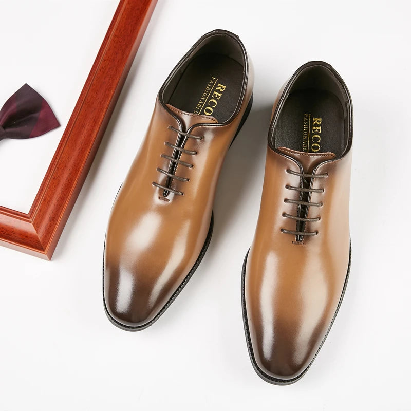 2022 Italian Men's Oxford Dress Shoes Custom Wedding Style Wholesale Dropshipping for Office Use in Winter