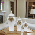 European Luxury Ceramic General Jar Storage Jar Table Vase Interior Decoration for Indoor Home Living Room Ornaments