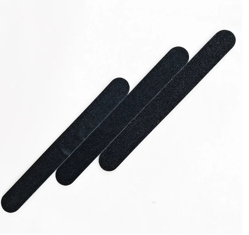 Professional High Quality Double-Sided Black Emery Nail File Custom Logo for Nail Care